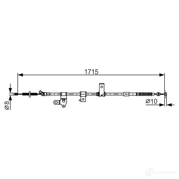 Трос ручника, стояночного тормоза BOSCH 1987482348 BC 1232 0FRKSI 87872801