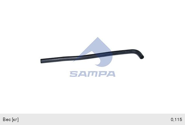 Шланг КАМАЗ-5490 MERCEDES радиатора SAMPA