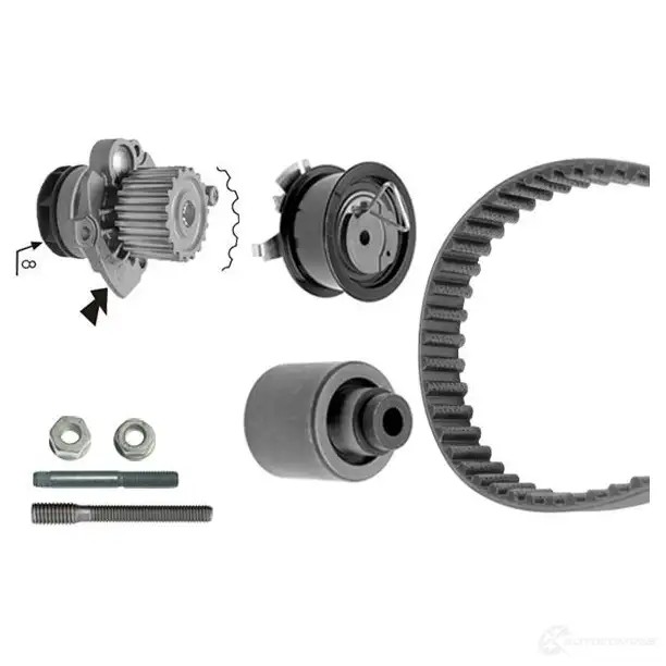 Комплект ремня грм с водяным насосом BOSCH 6021528 1987946422 4047024954304 6 GD2L
