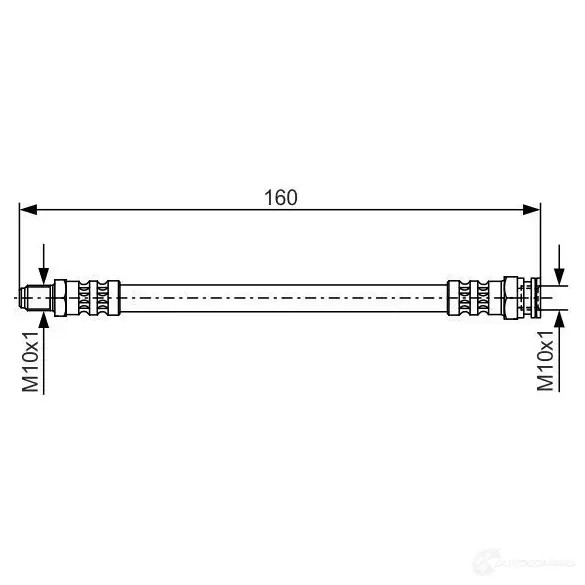 Тормозной шланг BOSCH 353027 BH 322 1987476629 2DR3BGV