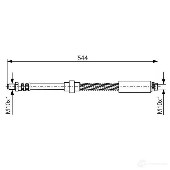 Тормозной шланг BOSCH BH2 53 1987476559 352979 XYDT08