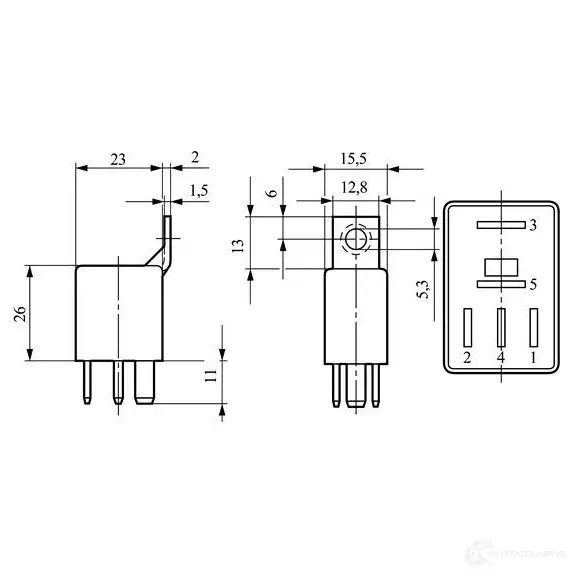 Реле BOSCH 0332017302 323805 MR30 2 O2FBH