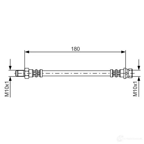 Тормозной шланг BOSCH BH53 1 OM52R 353219 1987476887