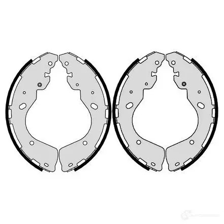 Барабанные тормозные колодки, комплект BOSCH f026008016 BS80 16 369739 PZJC7