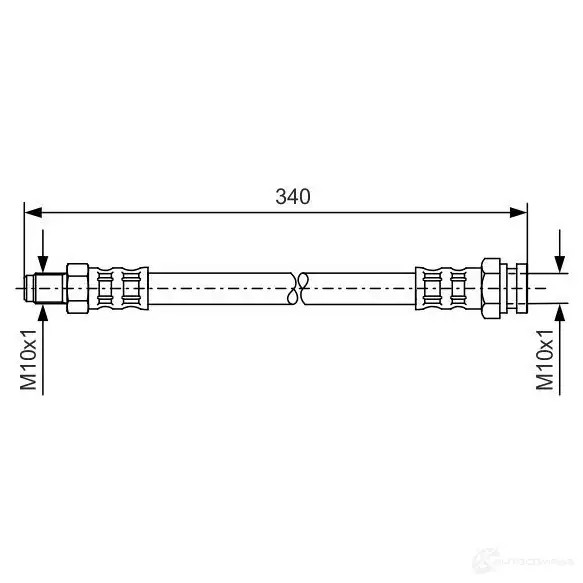 Тормозной шланг BOSCH 1987476121 HEB1077 352667 BH 722