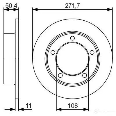 Тормозной диск BOSCH 0986479r73 N9DWP 340381 B D1872