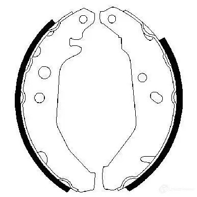 Барабанные тормозные колодки, комплект BOSCH 0986487228 PE13HD 341453 BS48 9
