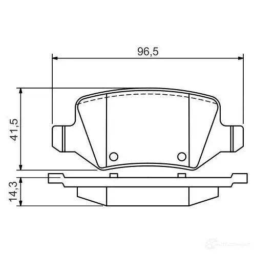Тормозные колодки, комплект BOSCH 23138 0986494569 342532 BP1490