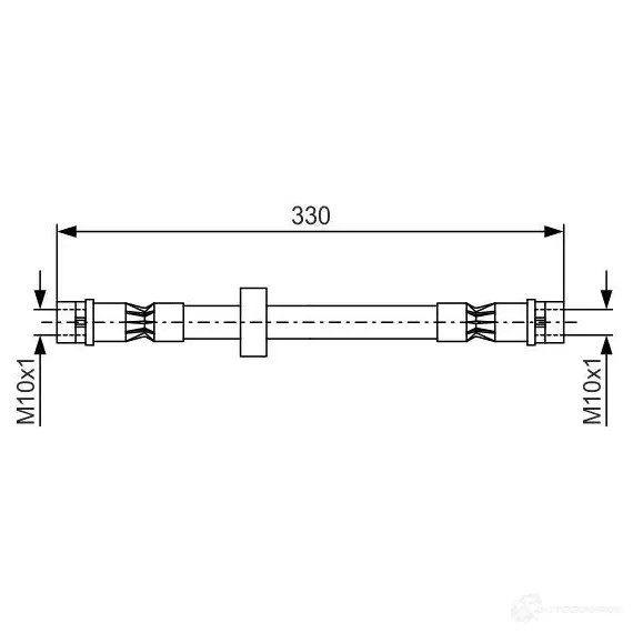 Тормозной шланг BOSCH 352865 AS04OHP 1987476410 BH12 4