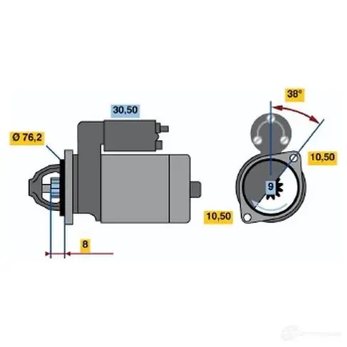 Противотуманная фара, противотуманка птф BOSCH 3165143094143 6F BCP 321504 0305059002