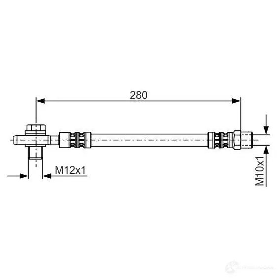 Тормозной шланг BOSCH 1987481082 354200 B H974 VI0R8