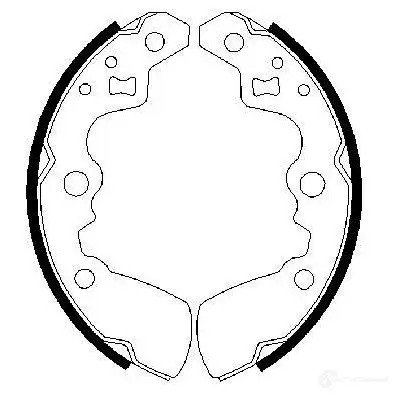 Барабанные тормозные колодки, комплект BOSCH 0986487430 LGB9L BS6 80 341574