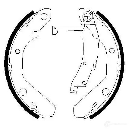 Барабанные тормозные колодки, комплект BOSCH 4OYORKS B S592 341527 0986487342