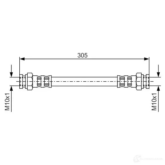 Тормозной шланг BOSCH 1987476678 353073 0ATJ1 B H371