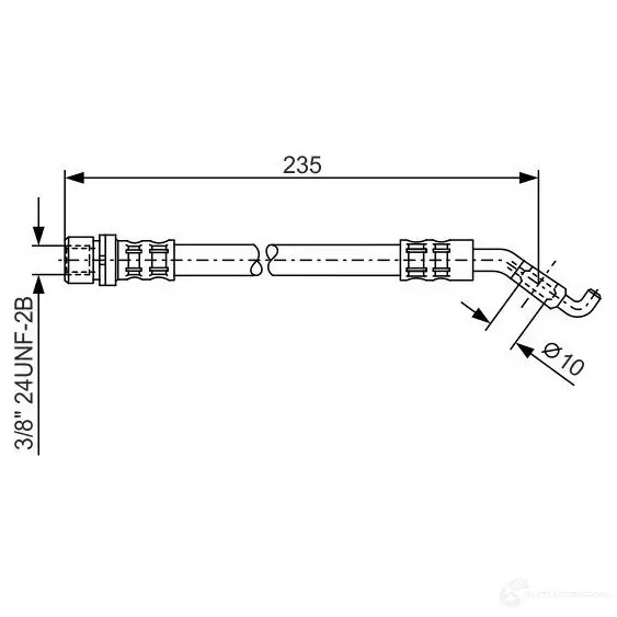 Тормозной шланг BOSCH WYIP0I 352748 1987476207 B H775
