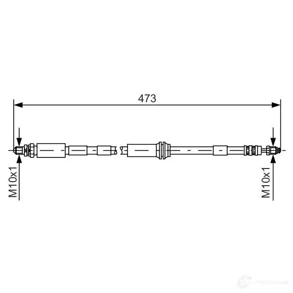 Тормозной шланг BOSCH 352631 1987476066 BH84 3 9MNEA