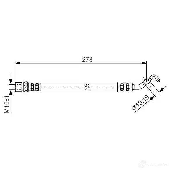 Тормозной шланг BOSCH 352779 1987476270 BH7 81 H2002
