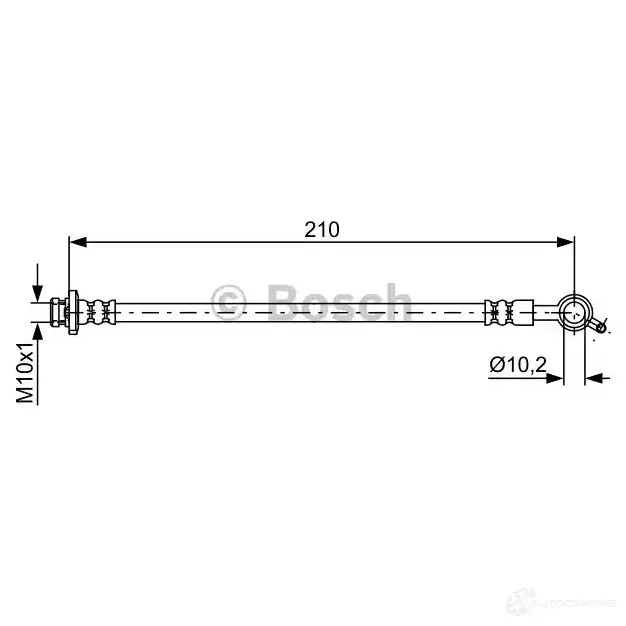 Тормозной шланг BOSCH 1987481829 B H1713 354922 XMF4ZMM