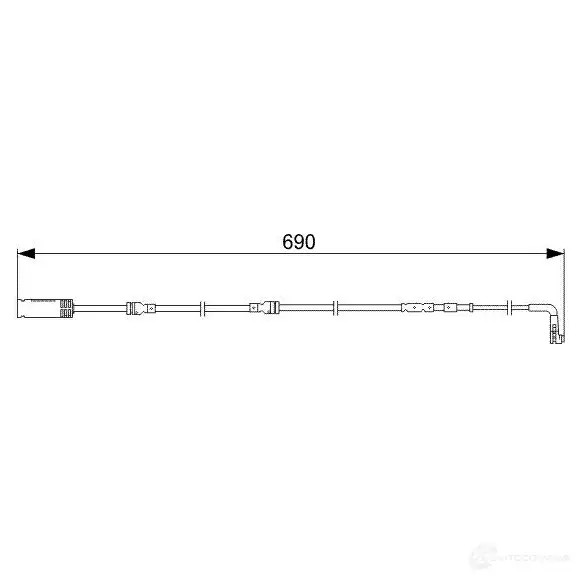 Датчик износа тормозных колодок BOSCH A P324 351486 W8FIEC 1987473052
