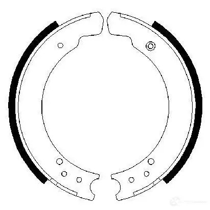 Барабанные тормозные колодки, комплект BOSCH 0986487395 BS 645 O45QMFS 341557