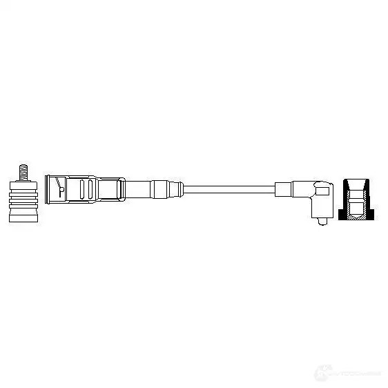 Высоковольтный провод зажигания BOSCH 0356912921 I1TW3SN 65 MI 324974