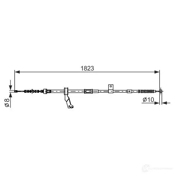 Трос ручника, стояночного тормоза BOSCH 1987482297 355358 BC1 181 0K60I
