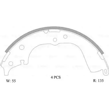 Тормозные колодки, комплект Bosch B1714 1193486589 0 986 AB0 115 A CBS1714