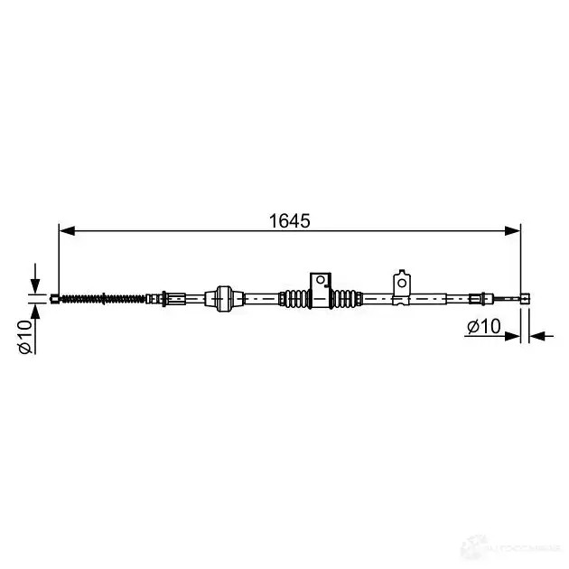 Трос ручника, стояночного тормоза BOSCH 3XC9Z BC2 517 1987482517 355527