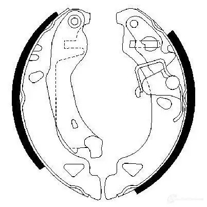 Барабанные тормозные колодки, комплект BOSCH BS56 7 0986487317 8RIXO 341509