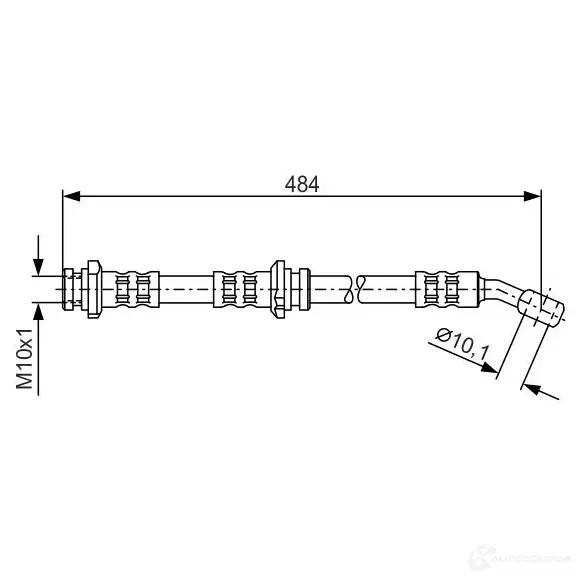 Тормозной шланг BOSCH BSS37ES 1987476801 BH47 6 353164