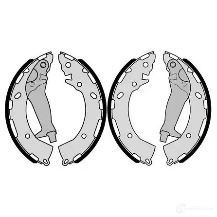 Барабанные тормозные колодки, комплект BOSCH f026008023 E11 90R-01306/6425 369746 BS8023