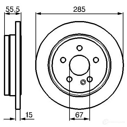 Задний фонарь BOSCH 322968 KE JC3W4 0319341114 4047024233454