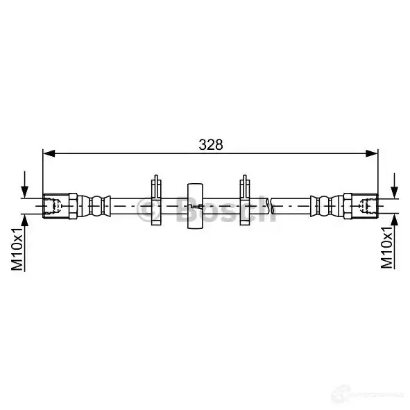 Тормозной шланг BOSCH 8XRQDHL 1987481849 B H1733 354942