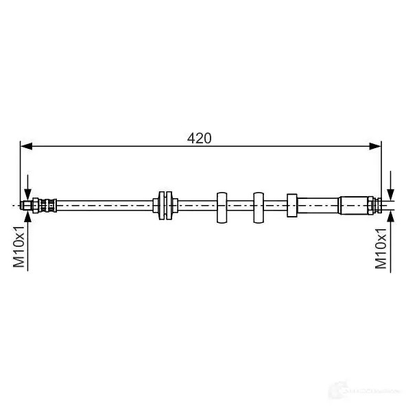 Тормозной шланг BOSCH BH3 30 1987476637 ELZDM 353035