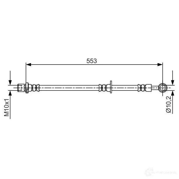 Тормозной шланг BOSCH 354803 1987481710 5LB5IC BH15 94