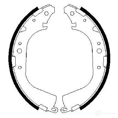 Барабанные тормозные колодки, комплект BOSCH 341533 BS 604 YWXY7 0986487354