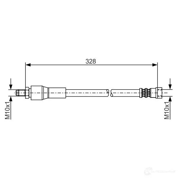 Тормозной шланг BOSCH 354128 1987481001 B H893 6FTP5DZ