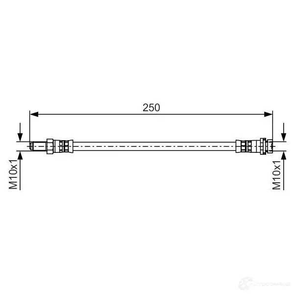 Тормозной шланг BOSCH 1987481489 QBDJH BH137 5 354585