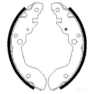 Барабанные тормозные колодки, комплект BOSCH BS8 96 ZMP1Y 0986487677 341726