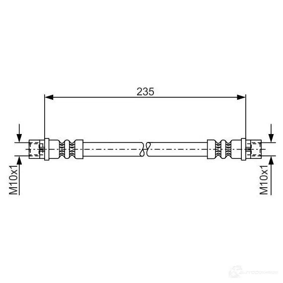 Тормозной шланг BOSCH 354135 BH90 0 1987481008 ZWQFG