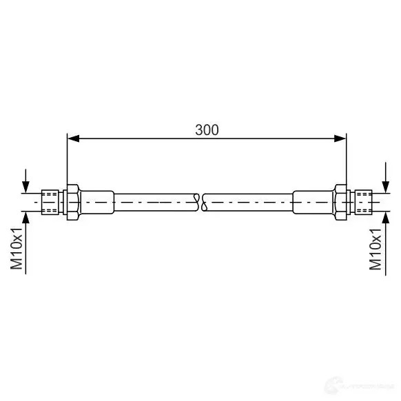 Тормозной шланг BOSCH PNKDZH 352786 BH 094 1987476286