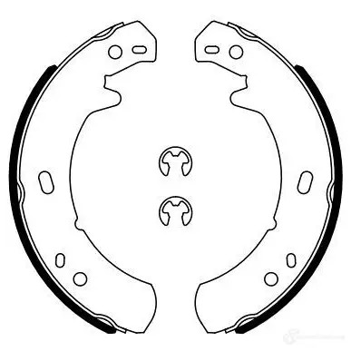Тормозные колодки ручника, комплект BOSCH N MPOW 0986487914 1437244888