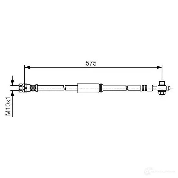 Тормозной шланг BOSCH BH189 2 1193508832 BH1934 1987481a04