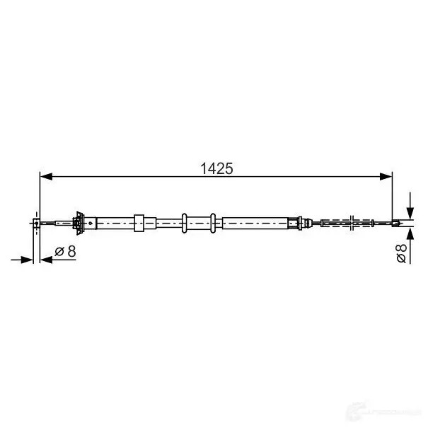 Трос ручника, стояночного тормоза BOSCH 1987482200 UUADV8 BC1 094 355268