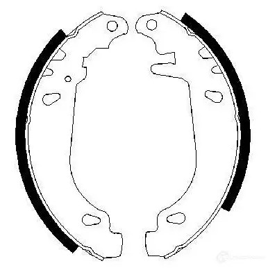 Барабанные тормозные колодки, комплект BOSCH 0986487346 BZTOC8 BS59 6 341530