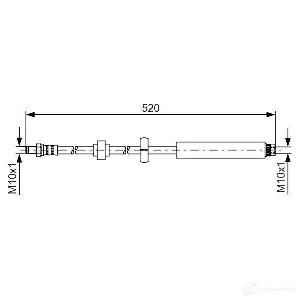 Тормозной шланг BOSCH 354534 BH 1324 1987481436 3FT1V