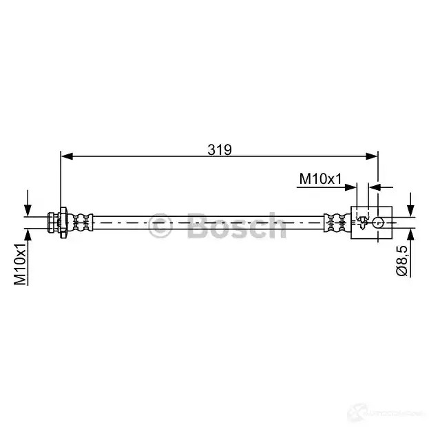 Тормозной шланг BOSCH BH17 07 OOGXD5 1987481823 354916