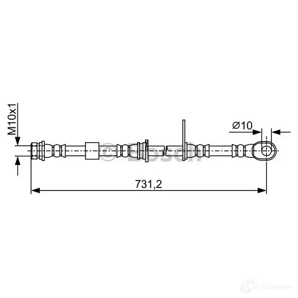 Тормозной шланг BOSCH 1987481957 B H1841 CGOEU 355050
