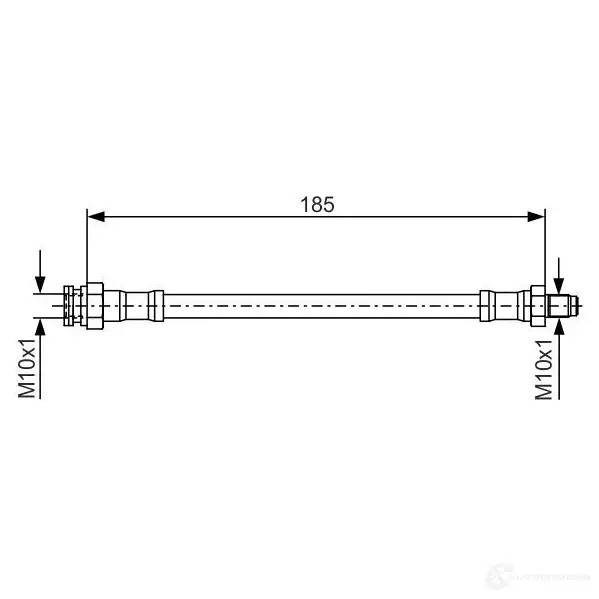 Тормозной шланг BOSCH 1987476416 BH 130 ETLKP 352871