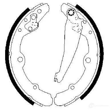 Барабанные тормозные колодки, комплект BOSCH 6015996 BS5 26 8KK23 0986487276